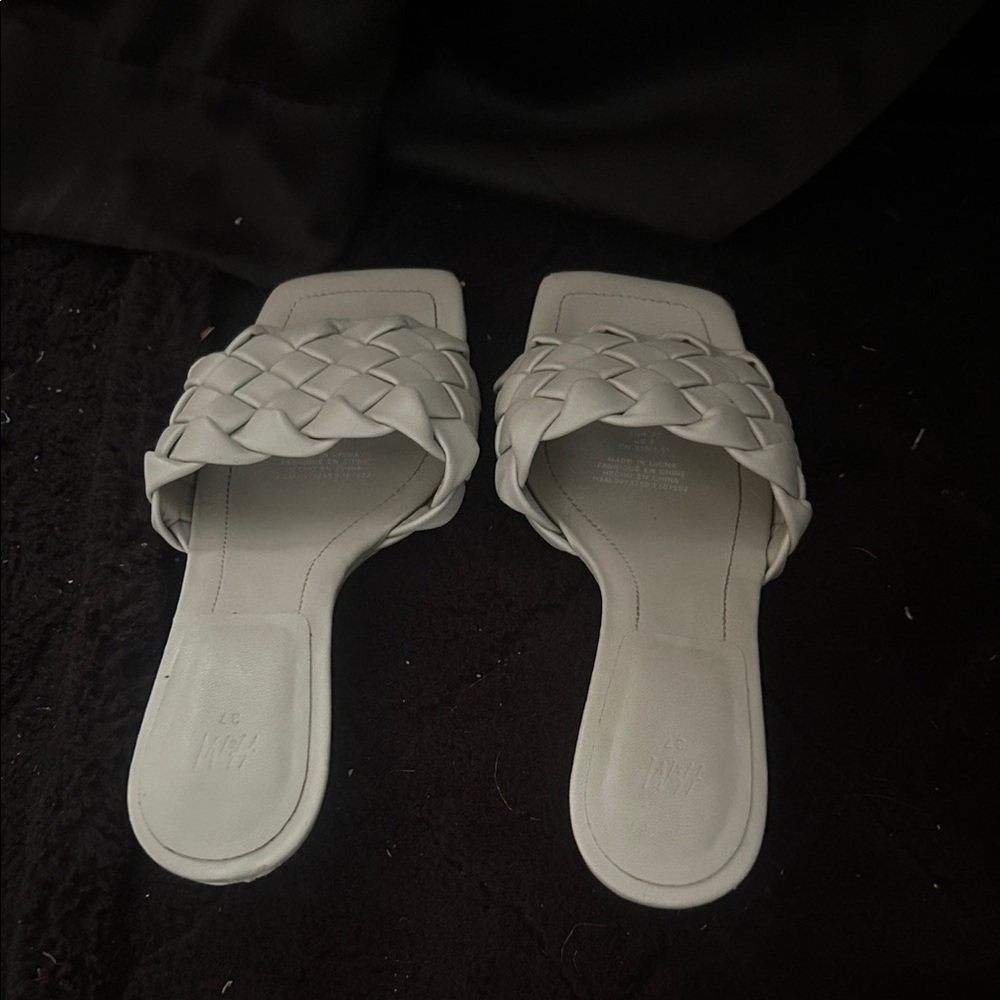 H&M Braided Slide heels